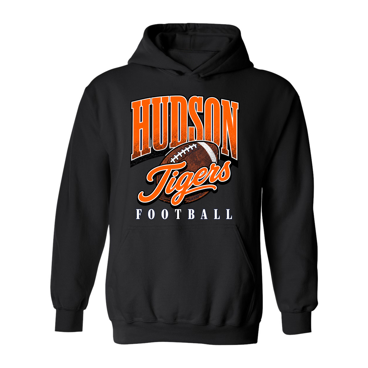 Hudson Tigers Retro Football T-Shirt|Hoodie|Pocket Crewneck