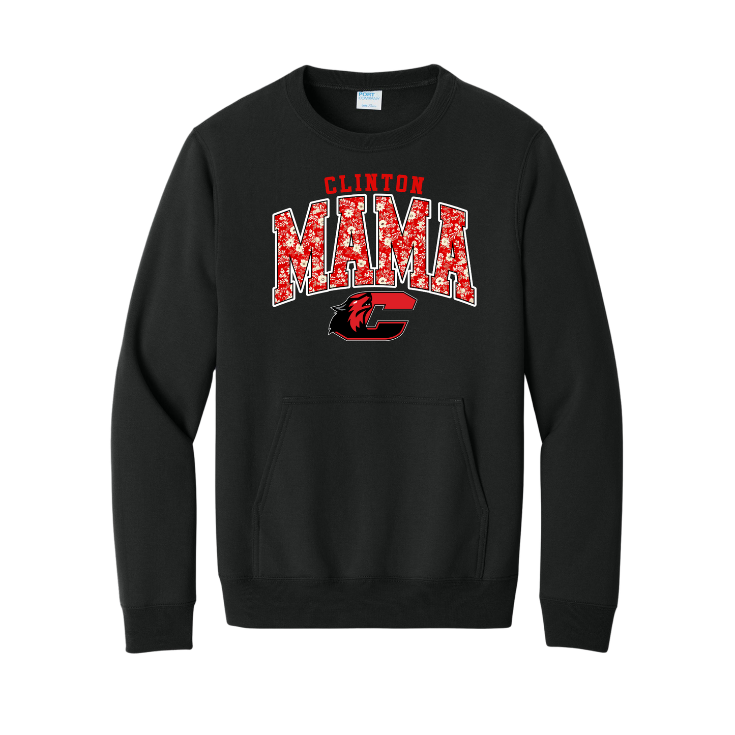 Clinton Mama Pocket Crewneck Sweatshirt