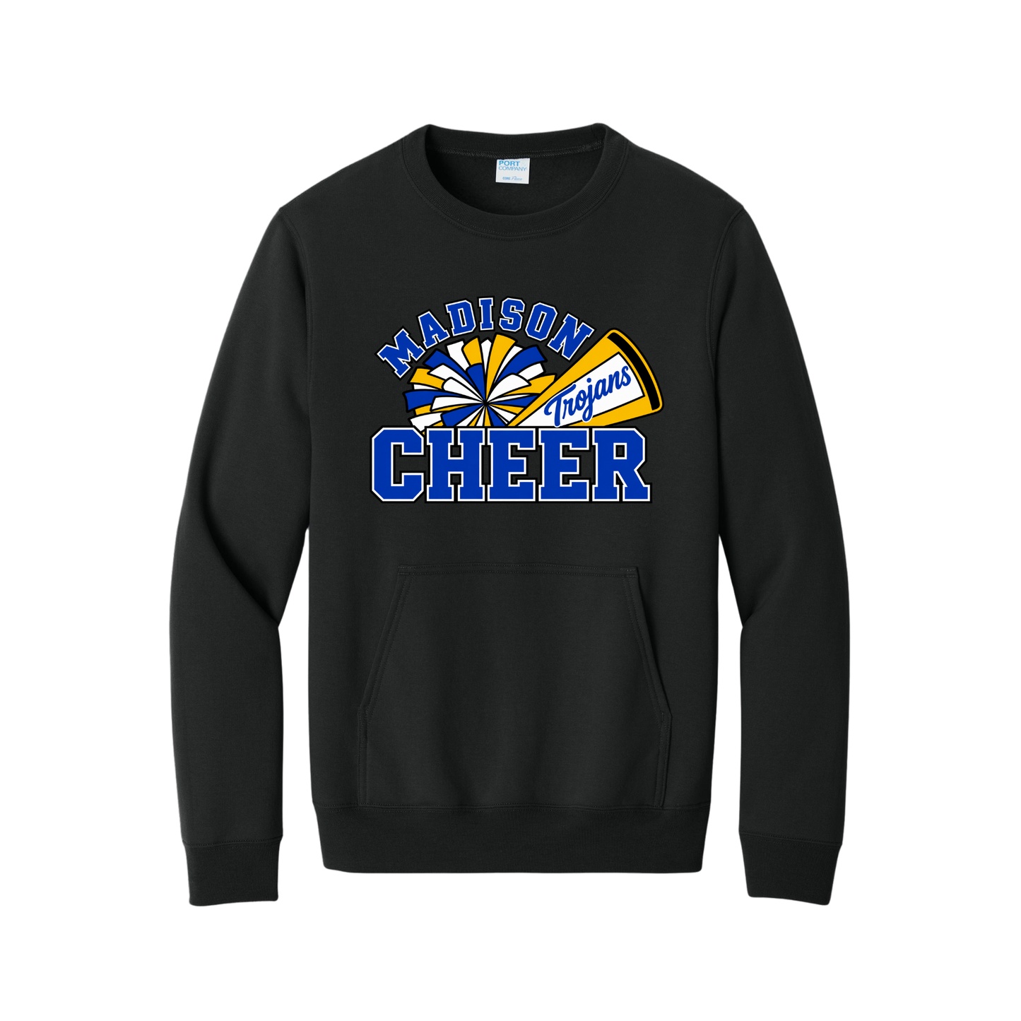 Madison Trojans Cheer Pocket Crewneck