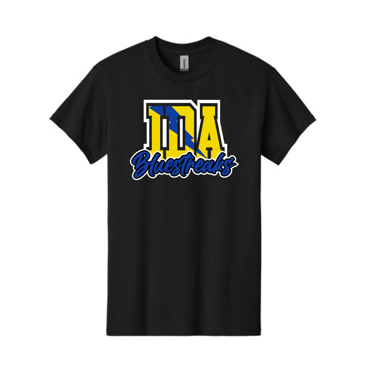 Ida Bluestreaks Script T-Shirt