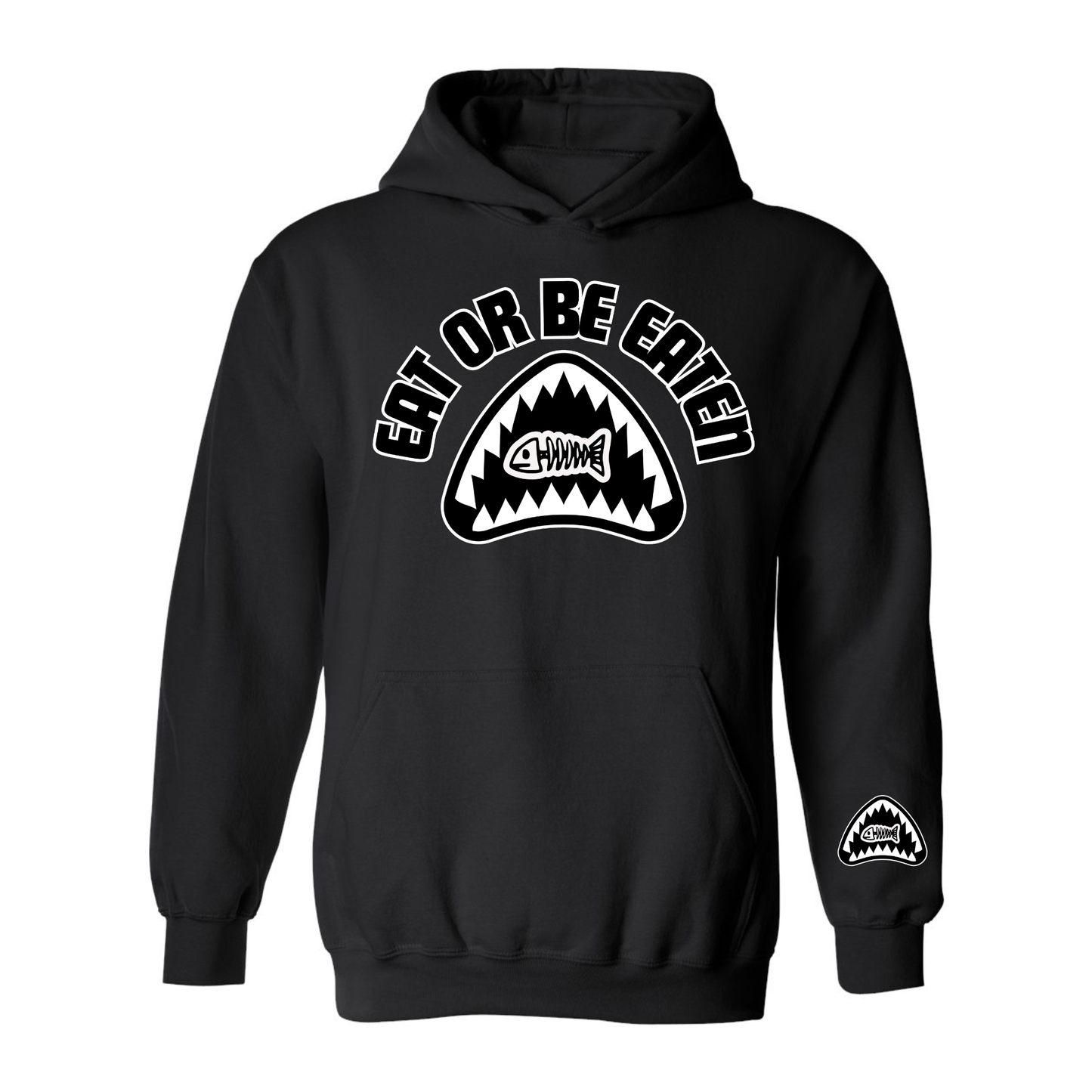 Eat Or Be Eaten Obsidian Hoodie
