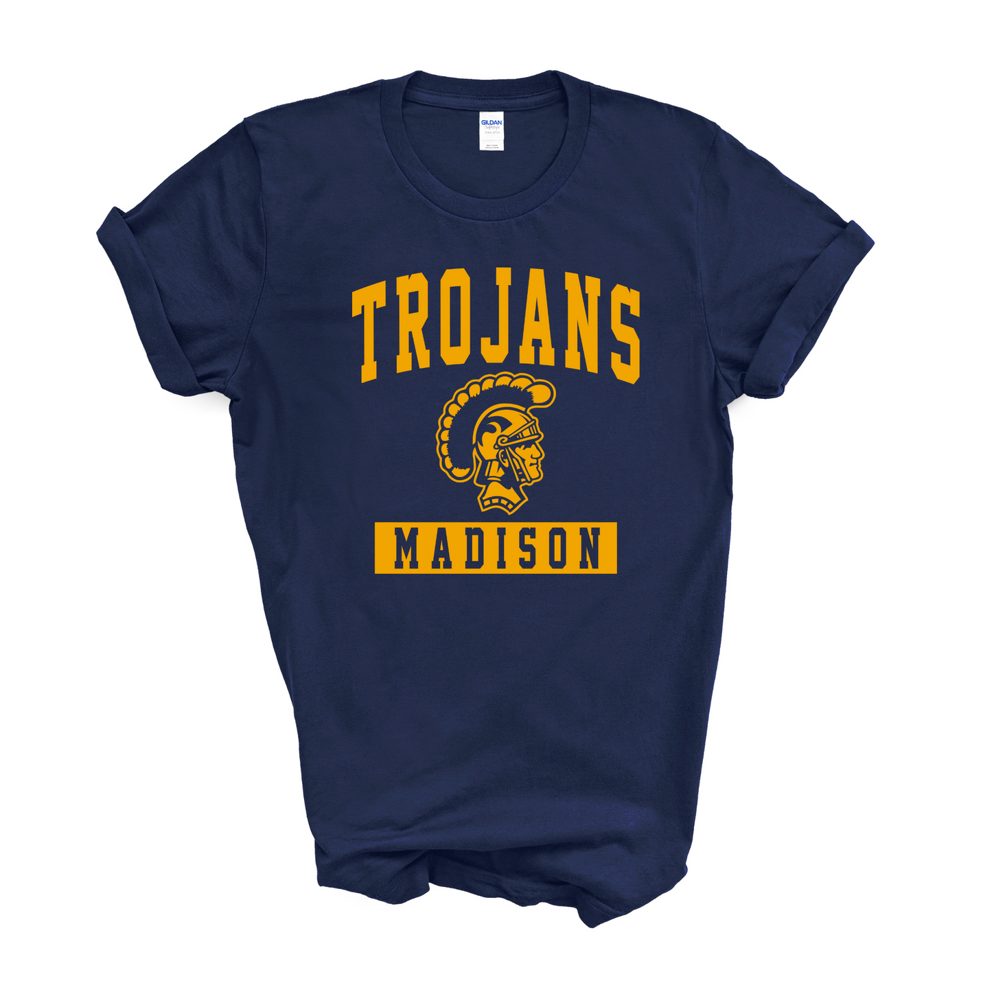 Madison Trojans Navy Arch T-Shirt