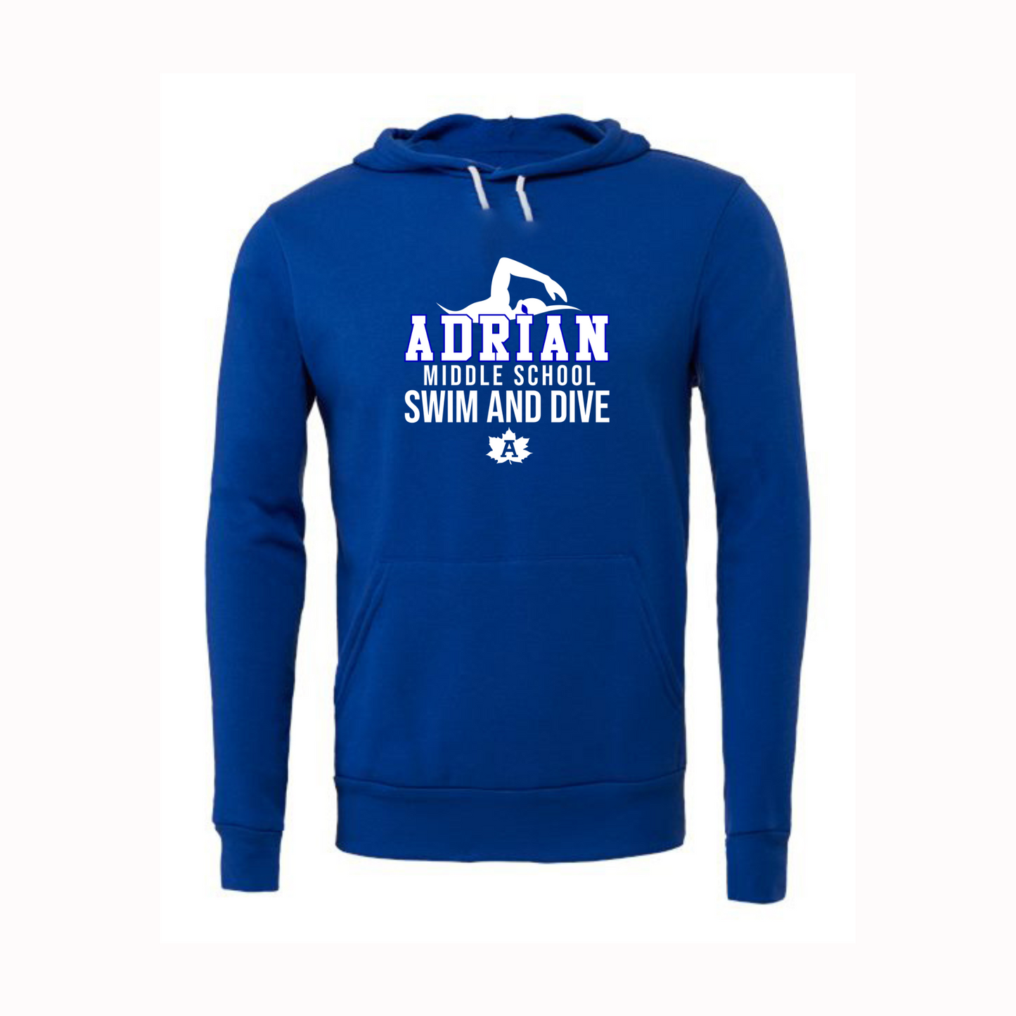 Adrian Middle School Swim and Dive Hoodie (Bella Canvas)