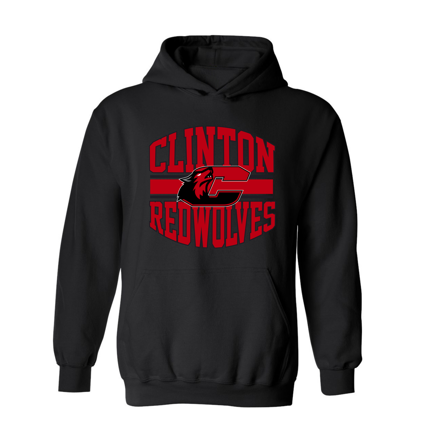 Clinton Redwolves Arch Hoodie