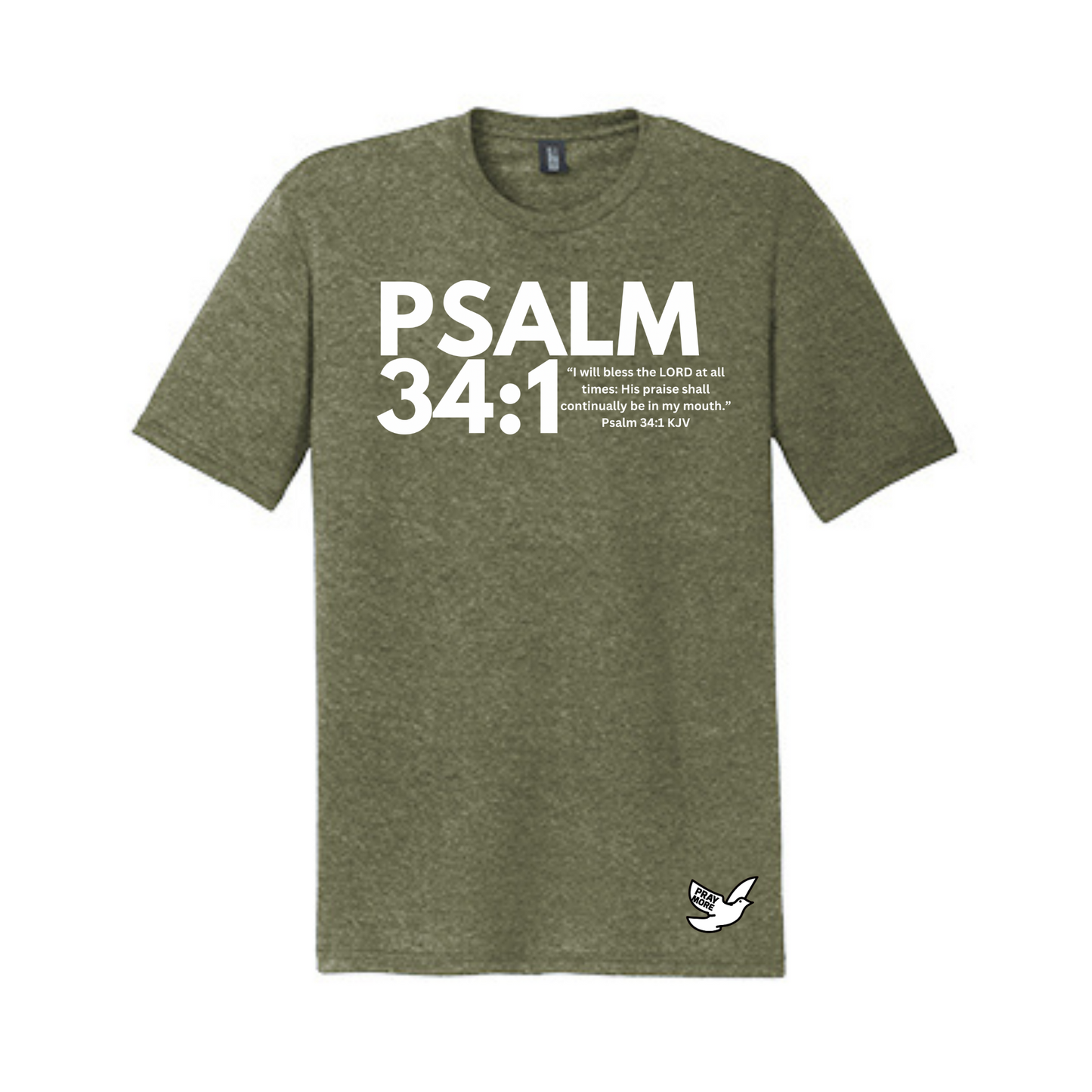 Psalm 34:1 Scripture Shirt
