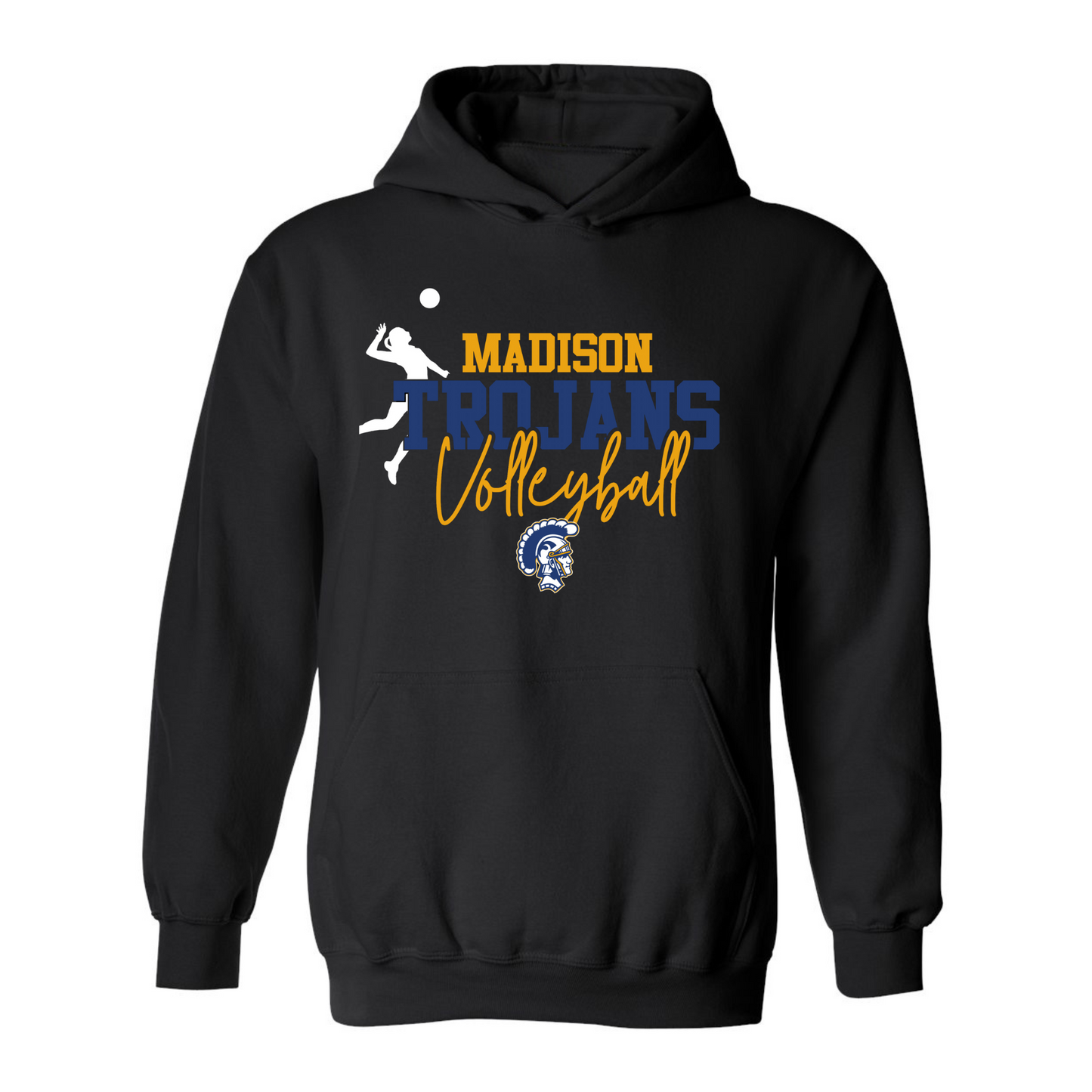 Madison Trojans Volleyball Hoodie with Name