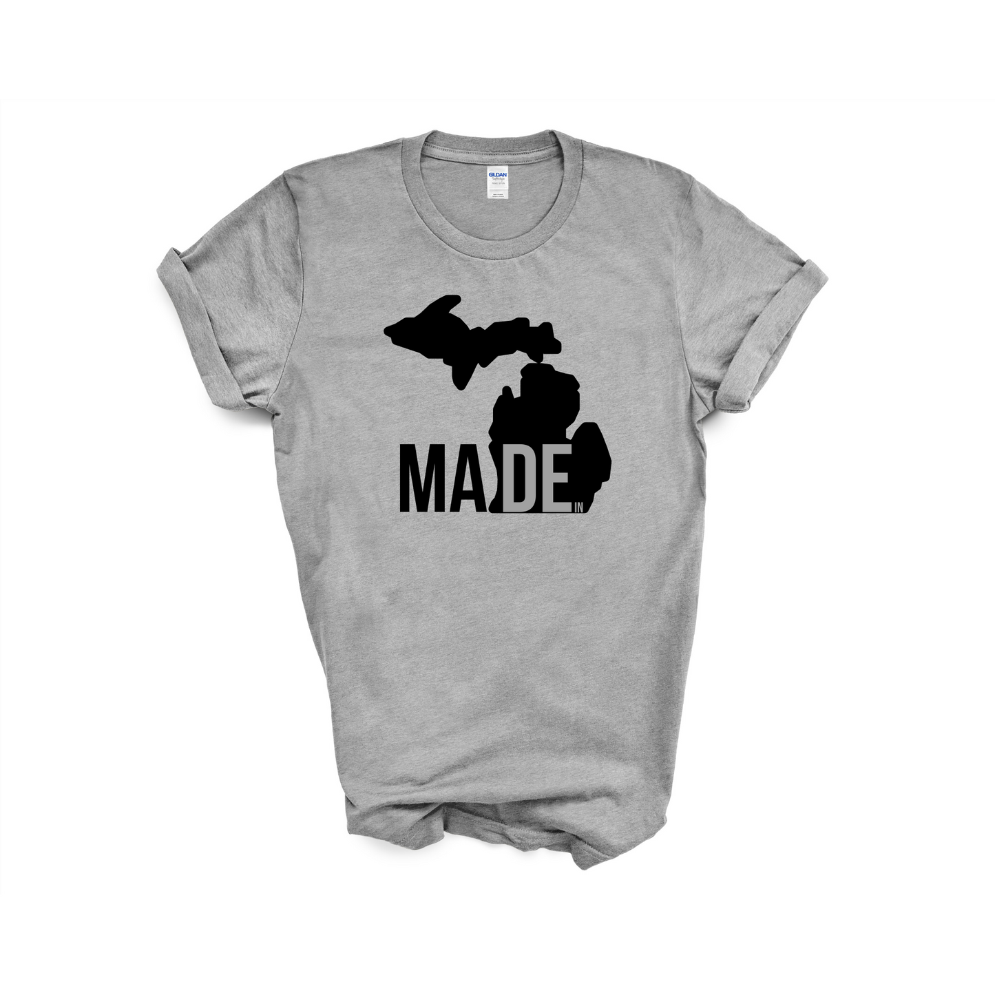 Made In Michigan Shirt Grey