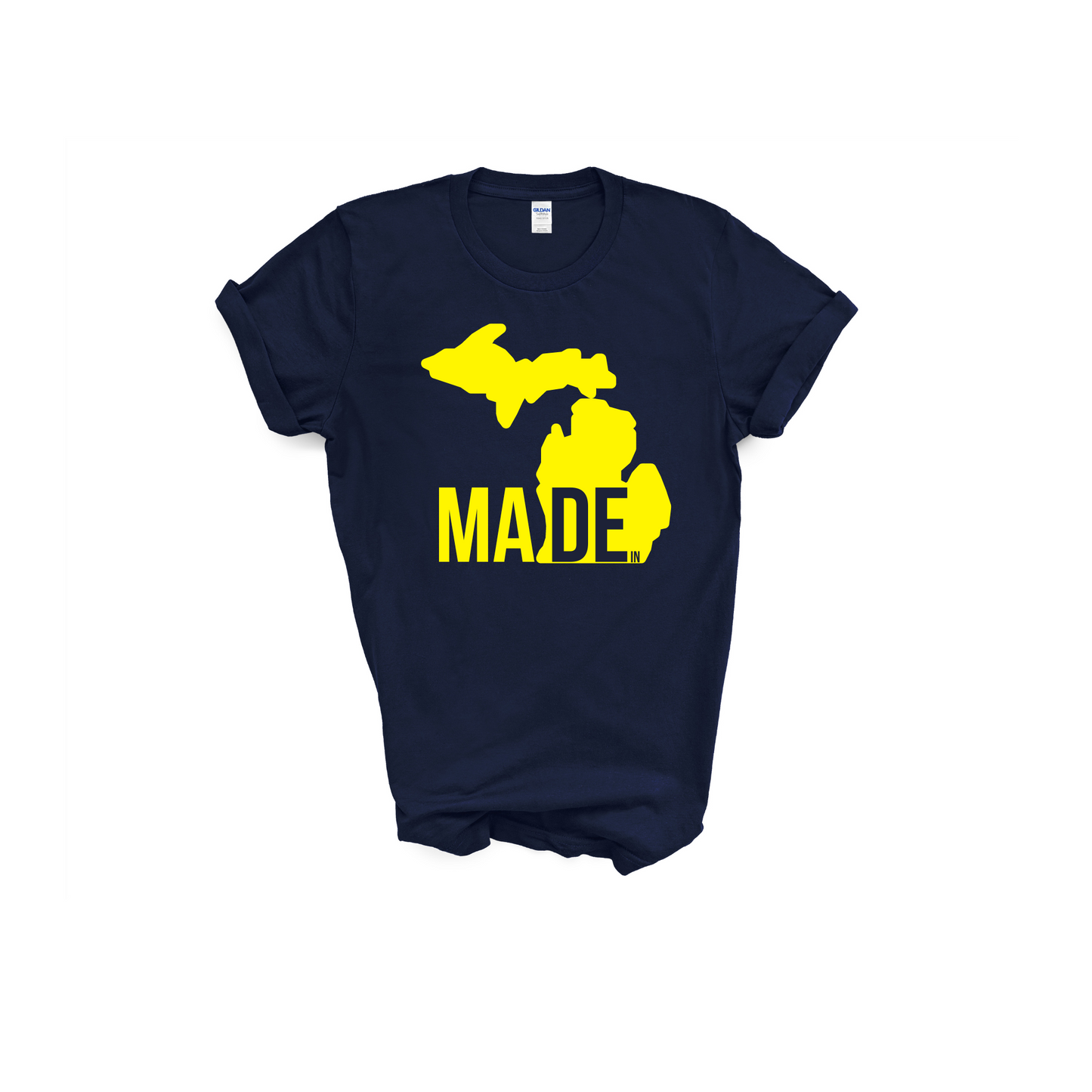 Made In Michigan Shirt Navy