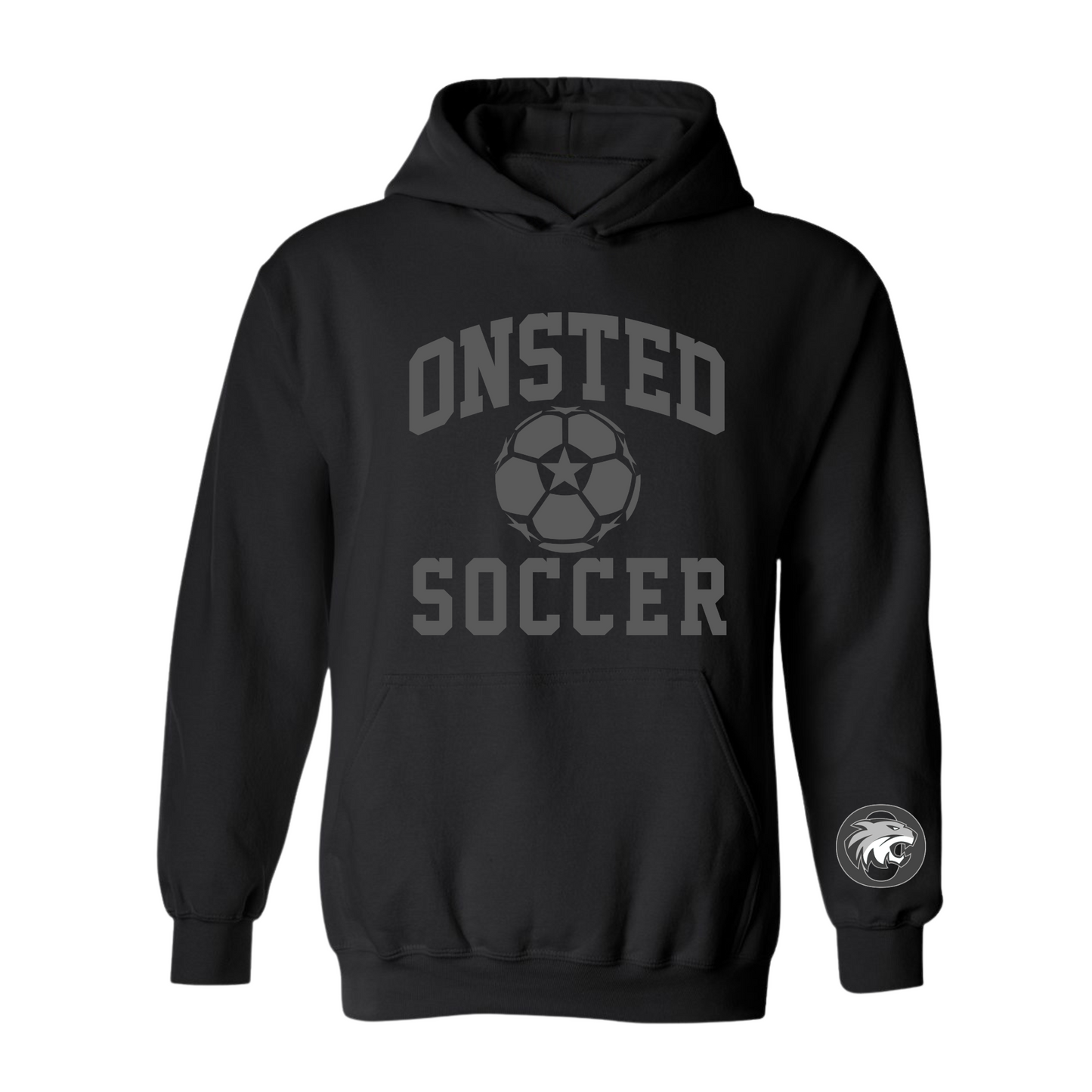 Onsted Soccer Dark Mode Hoodie w/Free T-Shirt