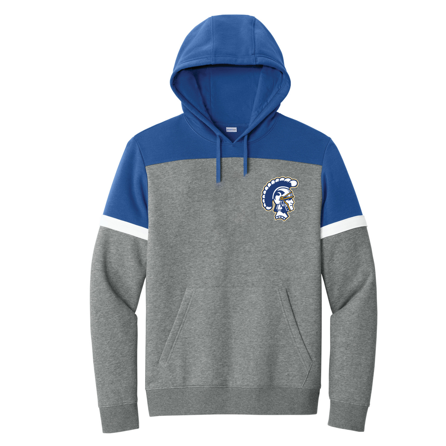 Madison Trojans Color Block Embroidered Hoodie