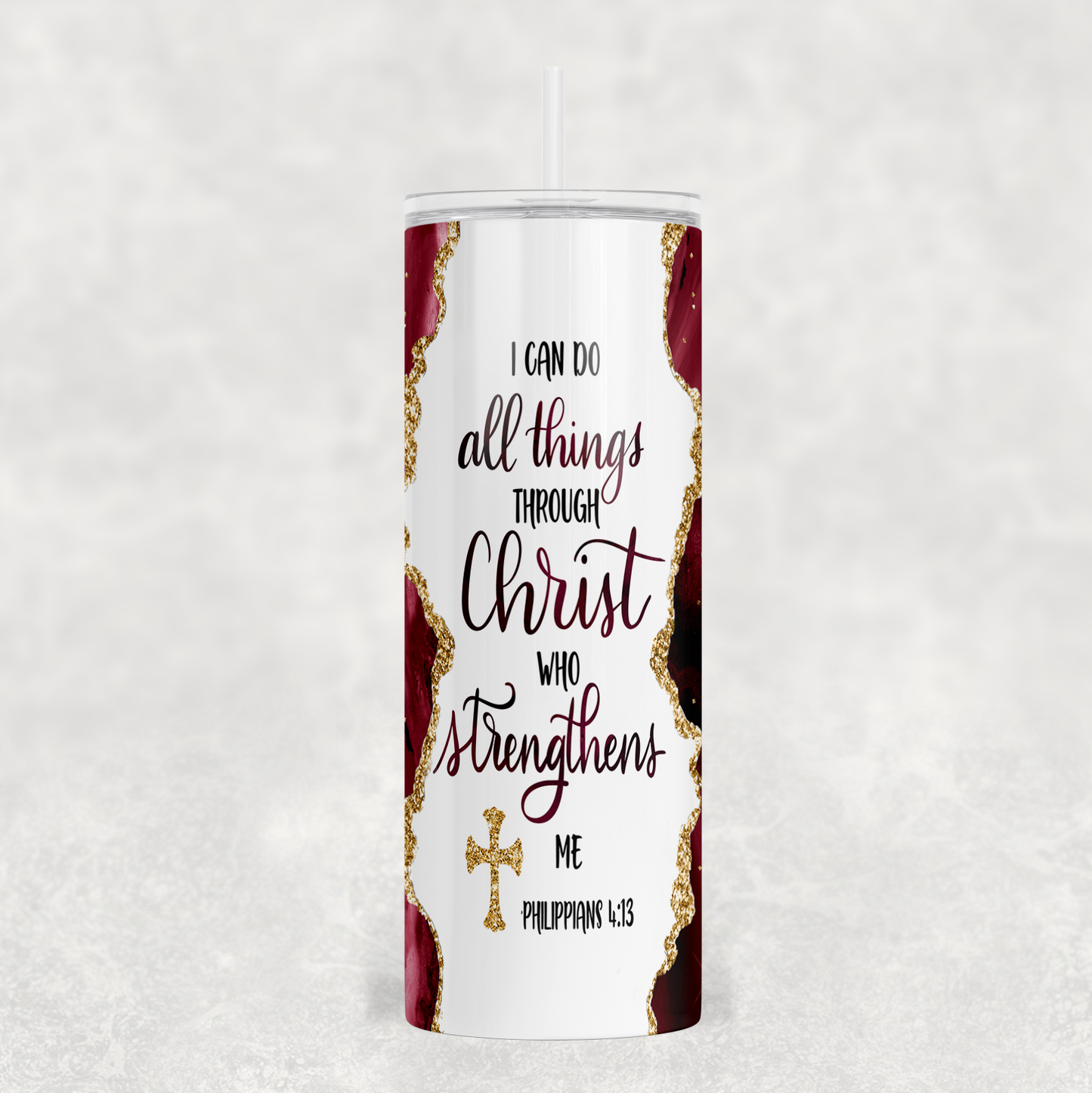 20oz All Things Through Christ Tumbler