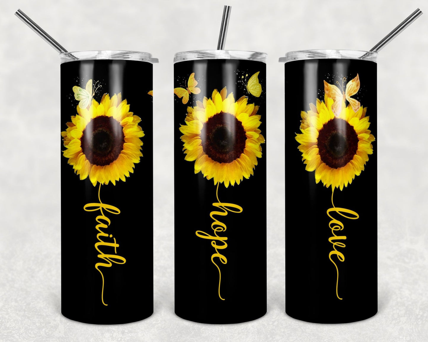 20oz Faith Hope Love Tumbler