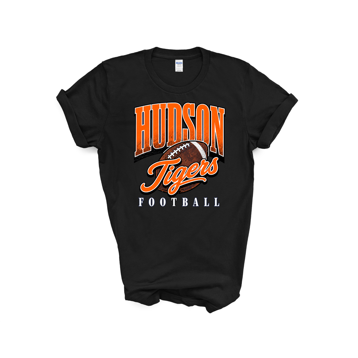 Hudson Tigers Retro Football T-Shirt|Hoodie|Pocket Crewneck