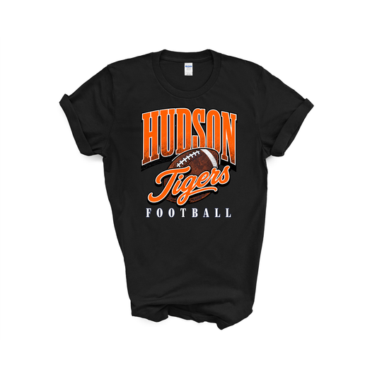 Hudson Tigers Retro Football T-Shirt|Hoodie|Pocket Crewneck