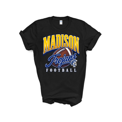 Madison Trojans Football Retro Oversize Print T-Shirt
