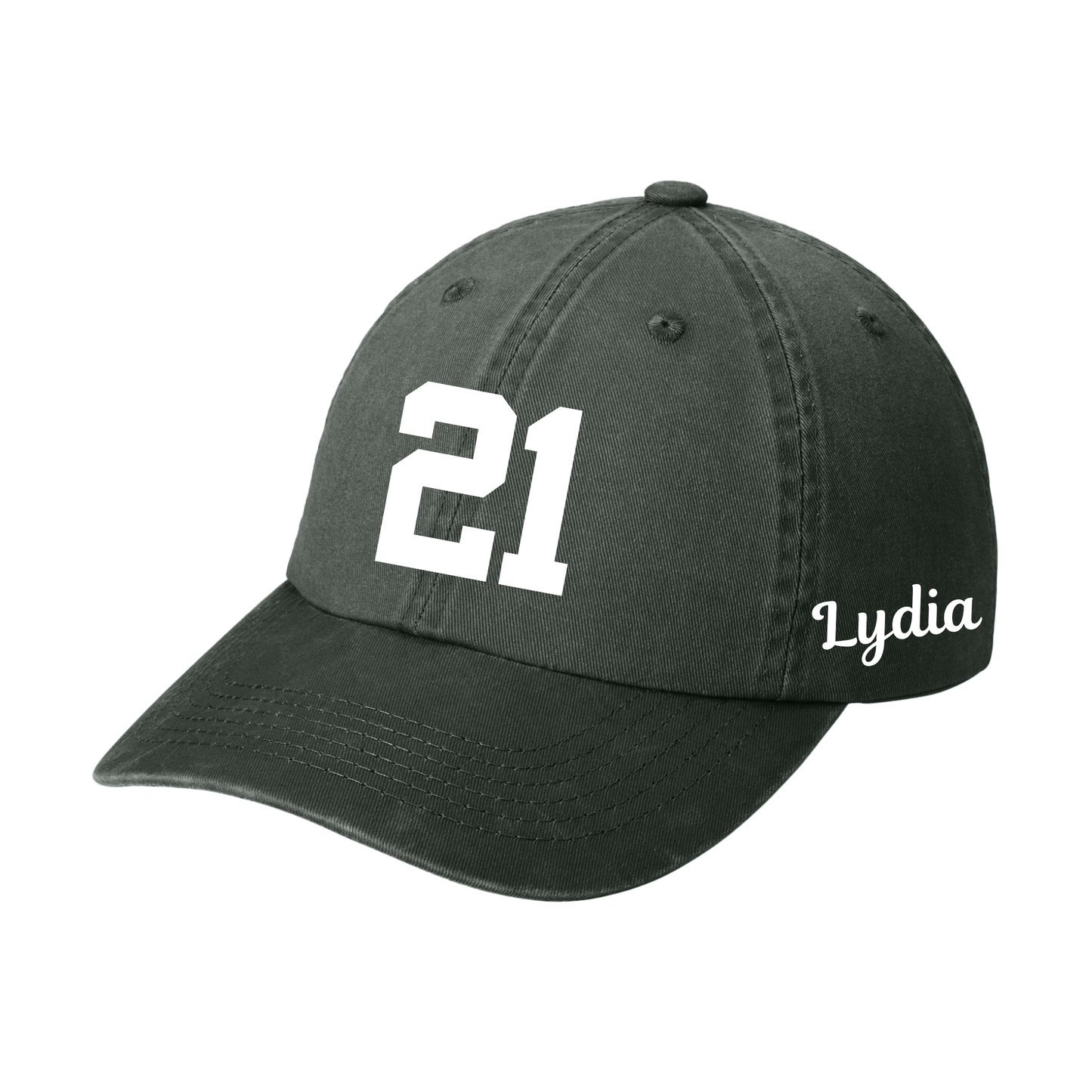 Embroidered Name and Number Hat