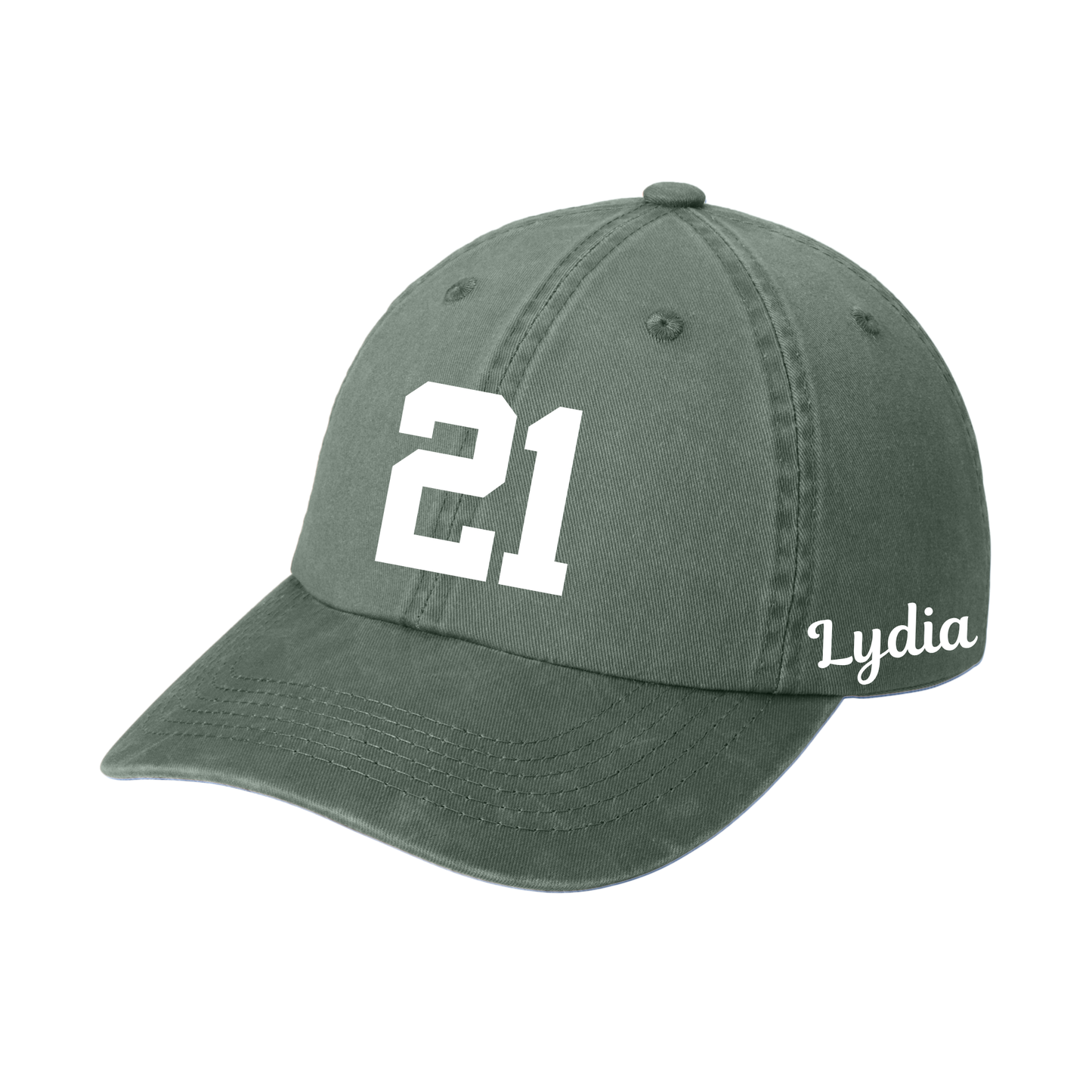Embroidered Name and Number Hat