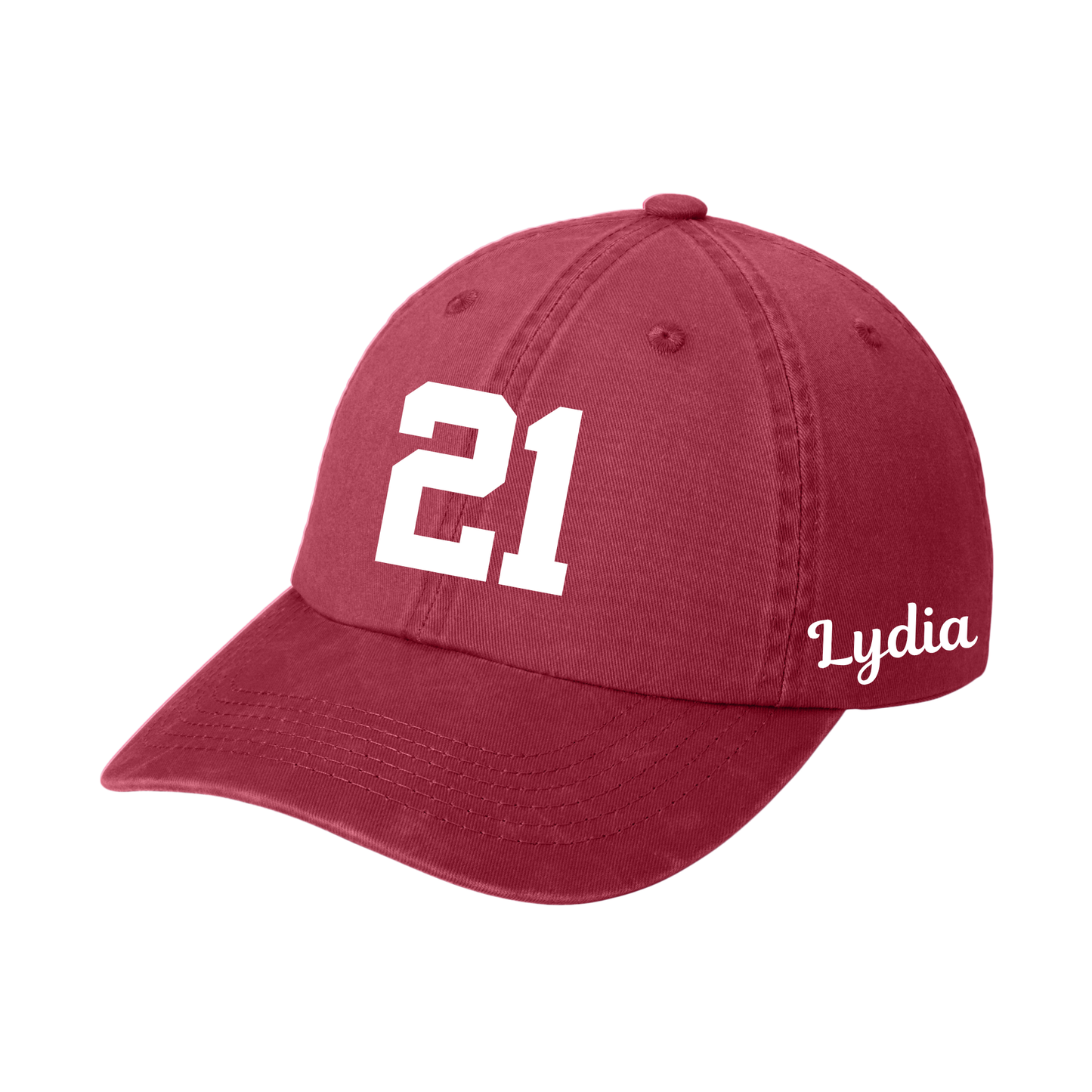Embroidered Name and Number Hat