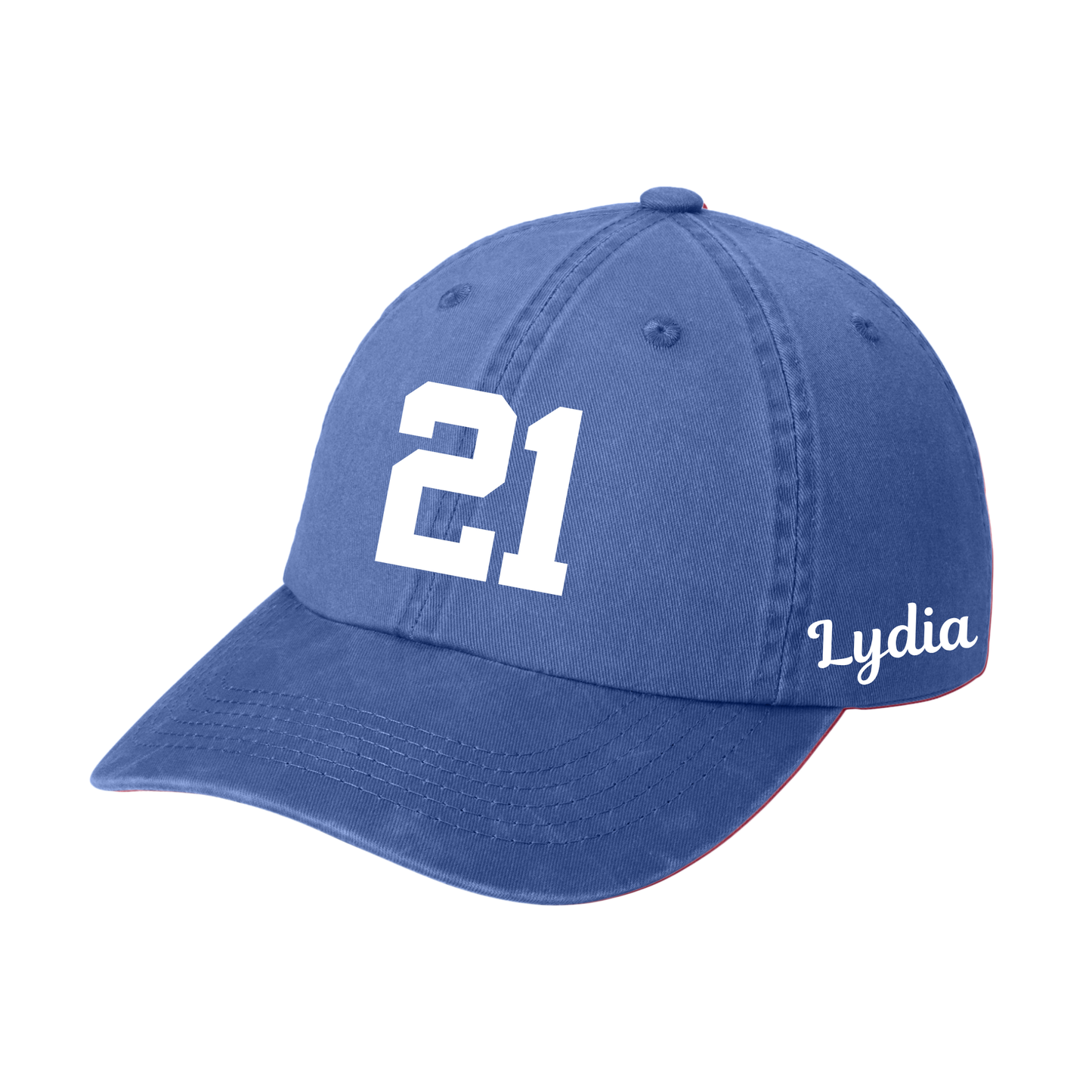 Embroidered Name and Number Hat