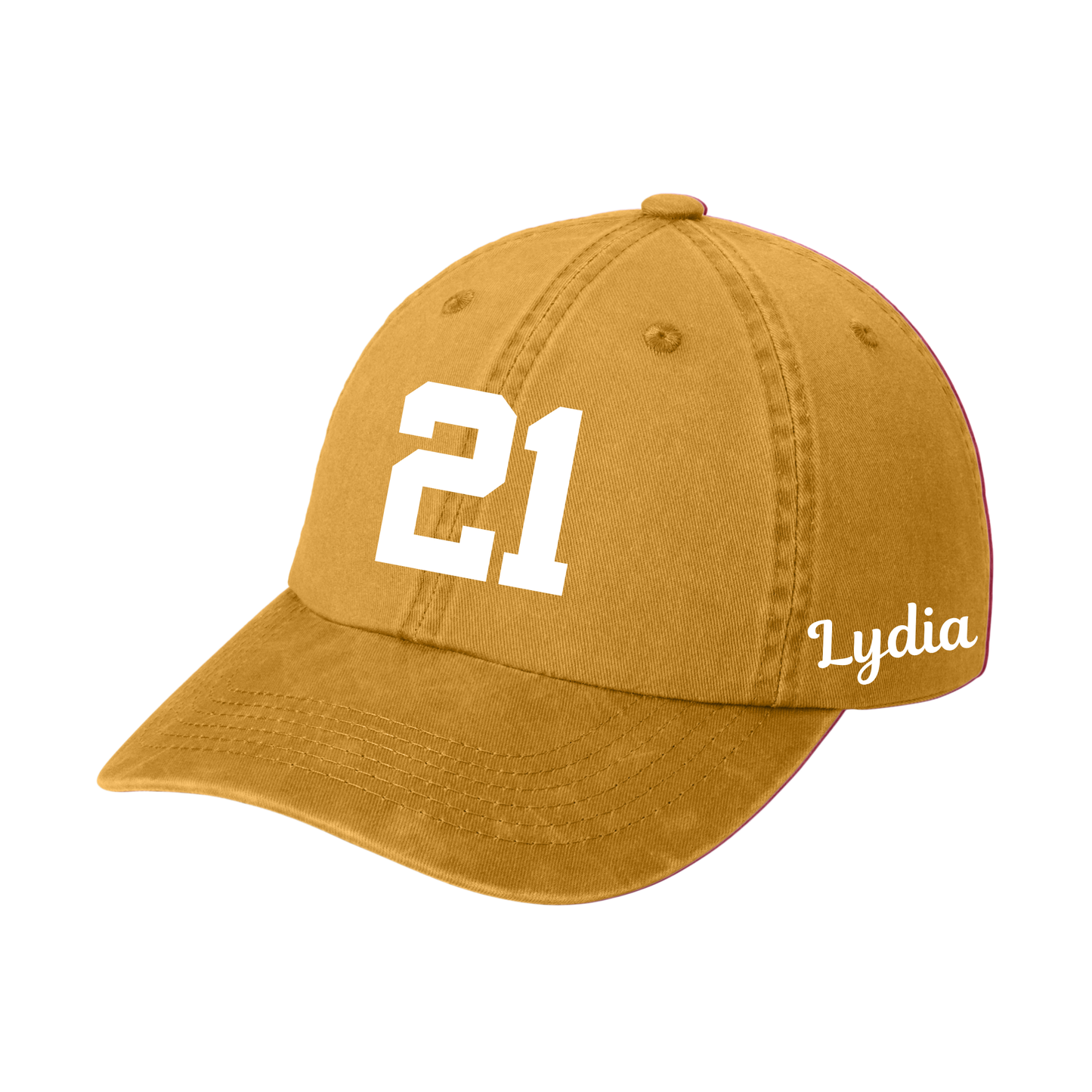 Embroidered Name and Number Hat