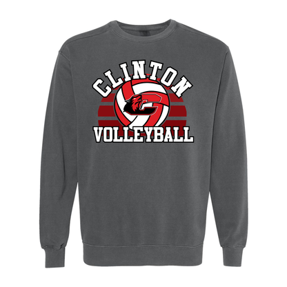 Comfort Colors Clinton Redwolves Volleyball Sweatshirt