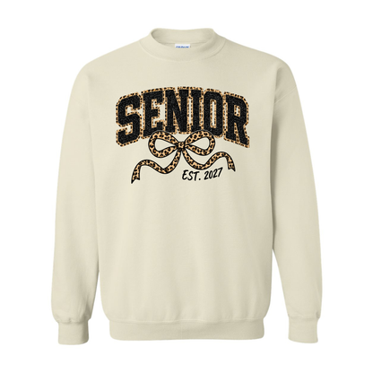Seniors Leopard Bow Sweatshirt