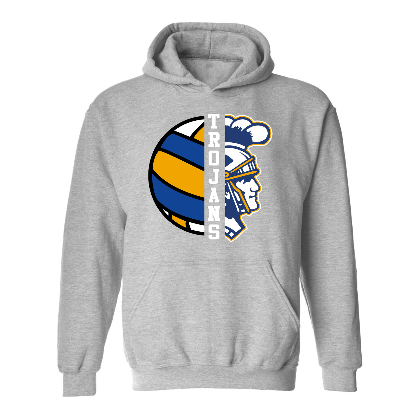 Madison Trojans Volleyball Split Logo Hoodie