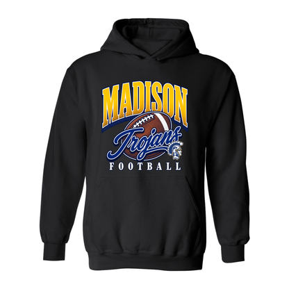 Madison Trojans Retro Football Hoodie with Oversized print