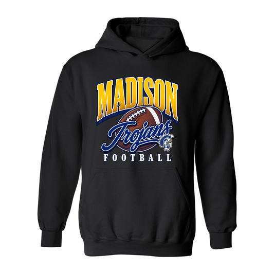 Madison Trojans Retro Football Hoodie with Oversized print