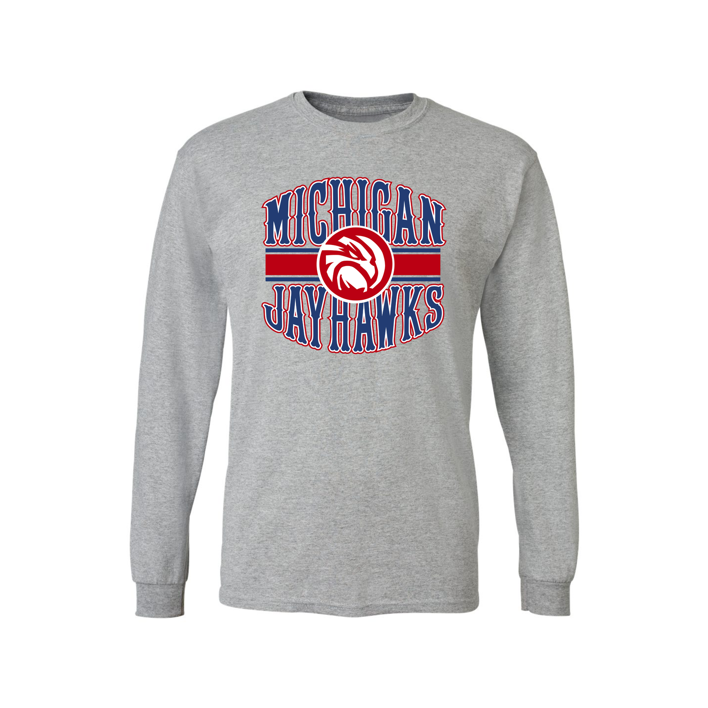 Michigan Jayhawks Arch Longsleeve T-Shirt