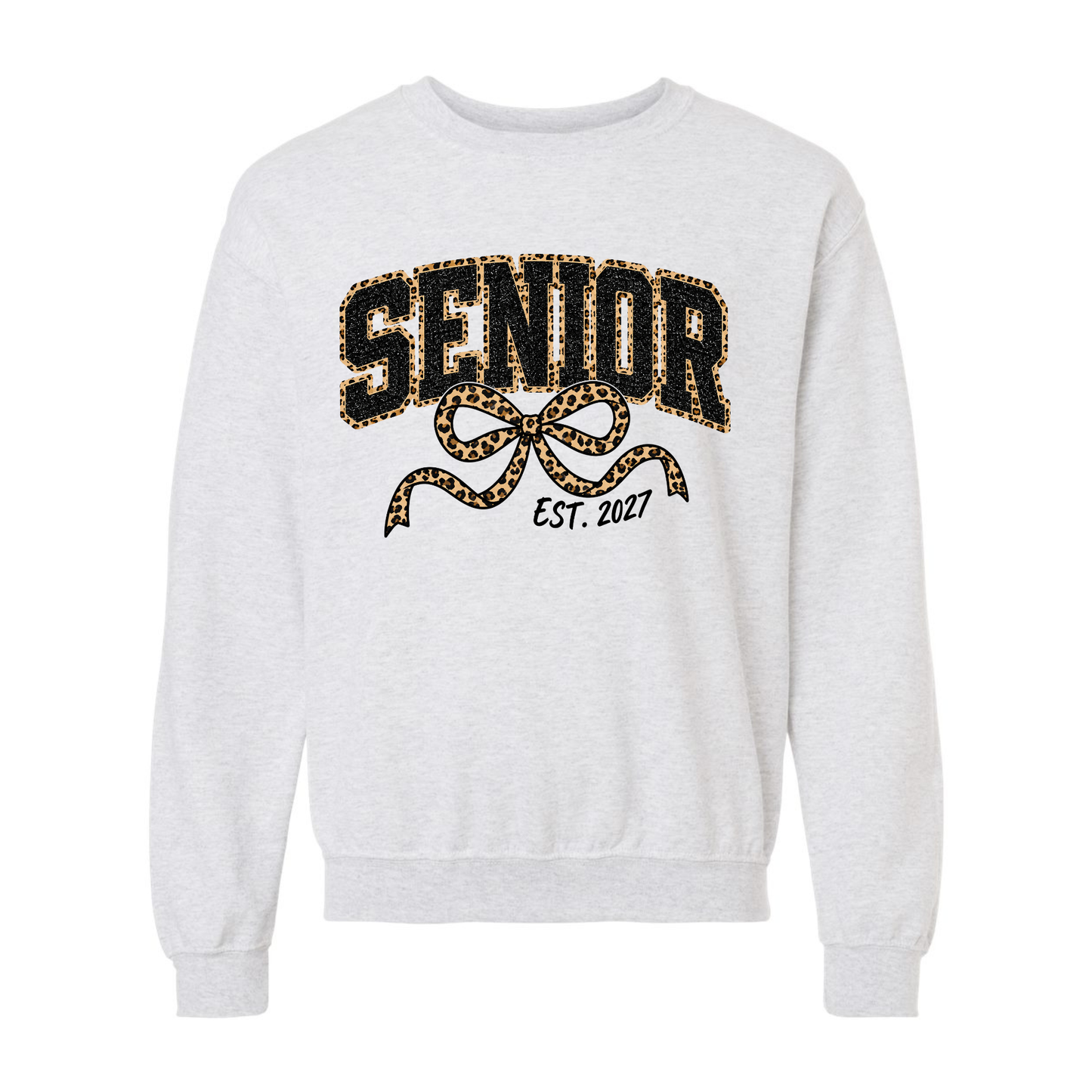 Seniors Leopard Bow Sweatshirt