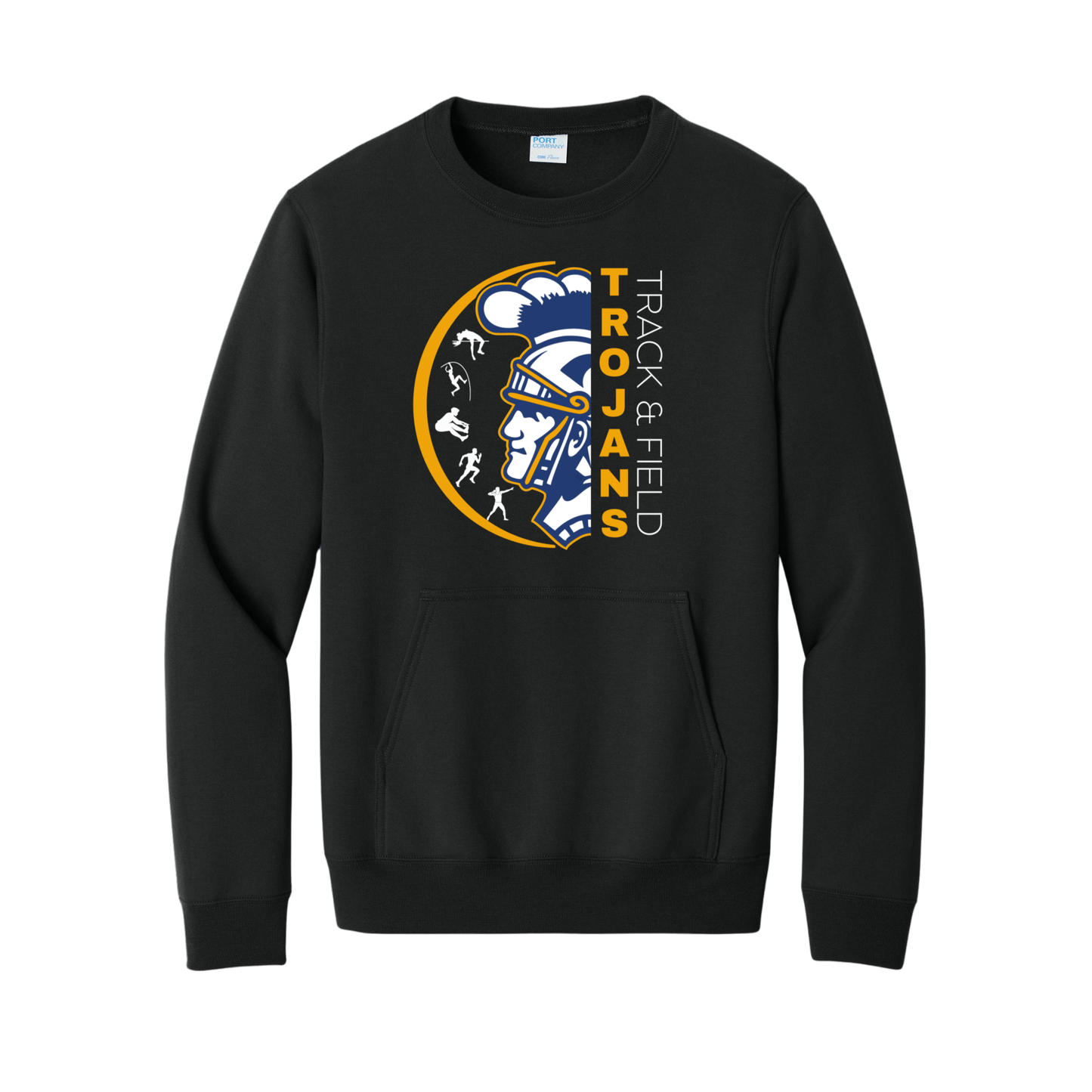 Madison Trojans Events Track and Field Pocket Crewneck