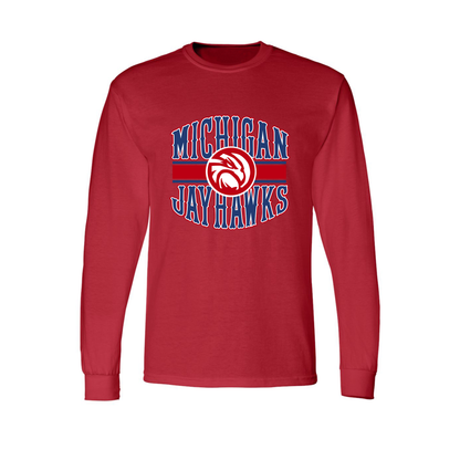 Michigan Jayhawks Arch Longsleeve T-Shirt