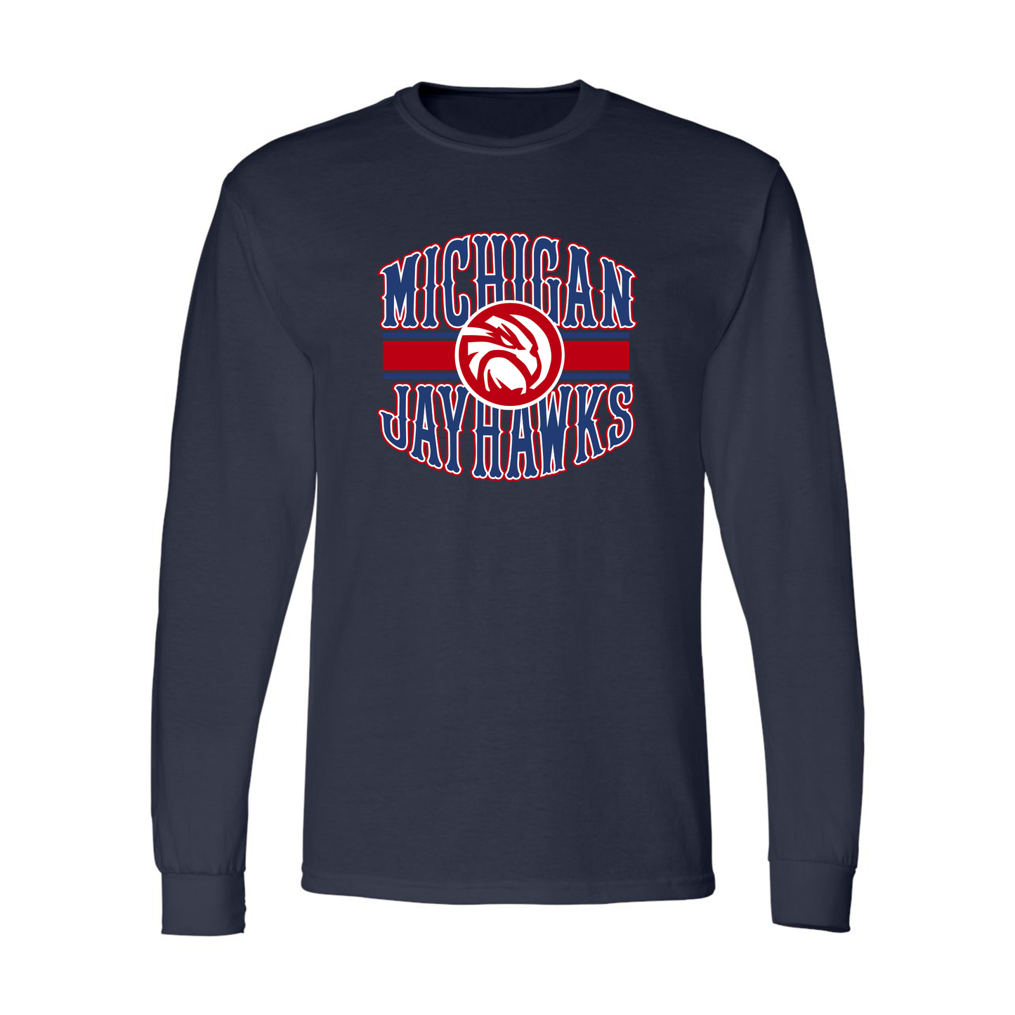 Michigan Jayhawks Arch Longsleeve T-Shirt