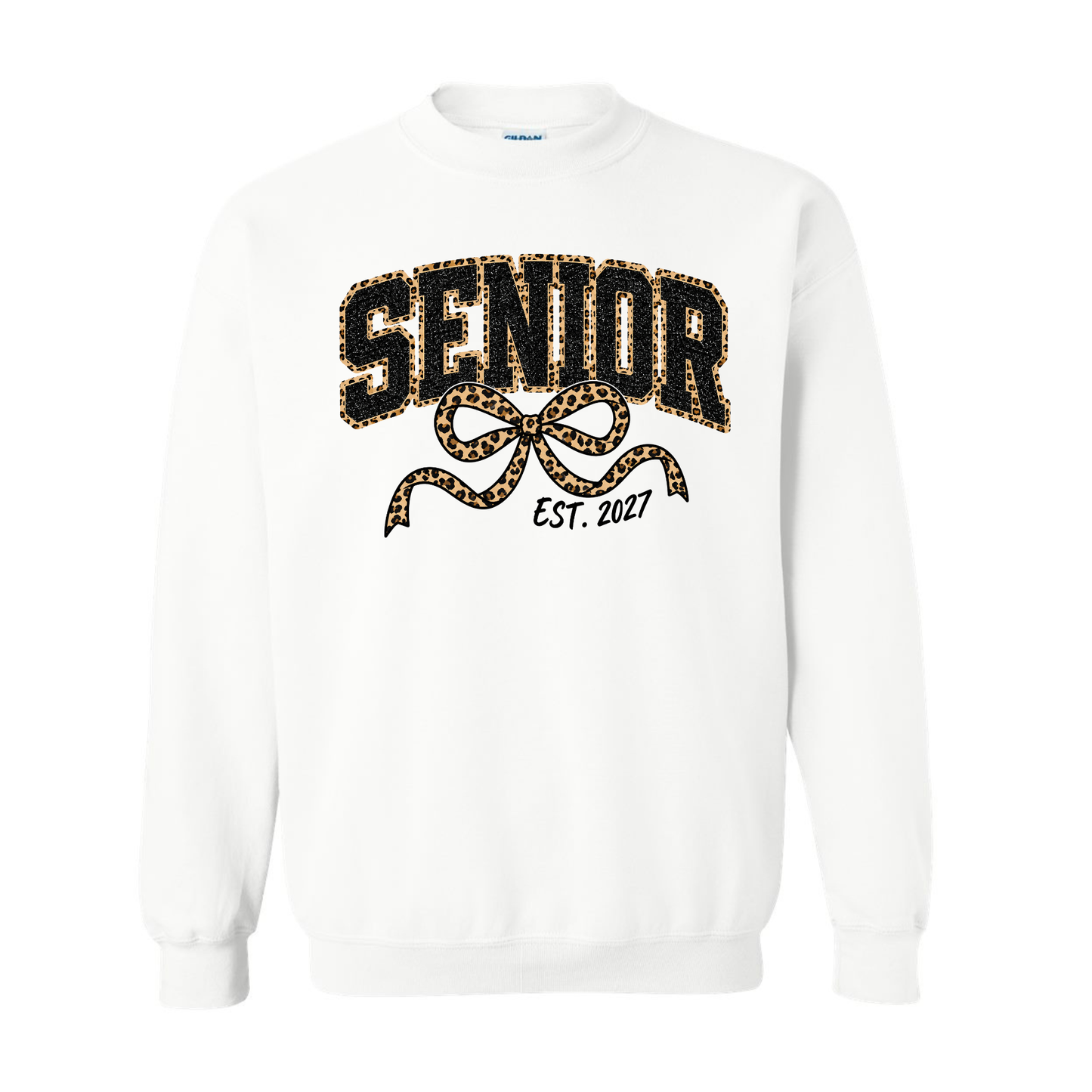 Seniors Leopard Bow Sweatshirt