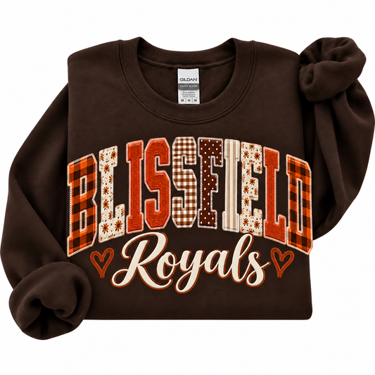 Blissfield Royals Fall Vibes Printed Sweatshirt