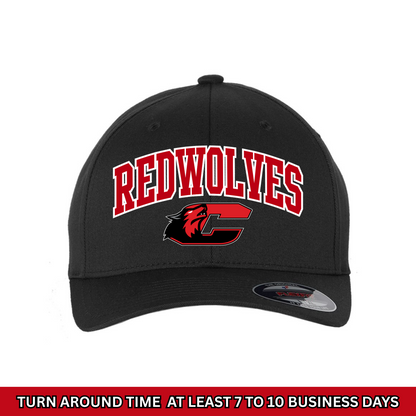 Clinton Redwolves Flexfit Hat W/Free Beanie