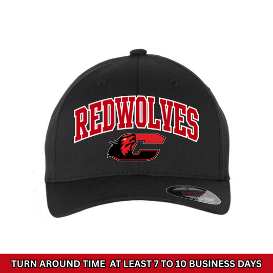 Clinton Redwolves Flexfit Hat W/Free Beanie