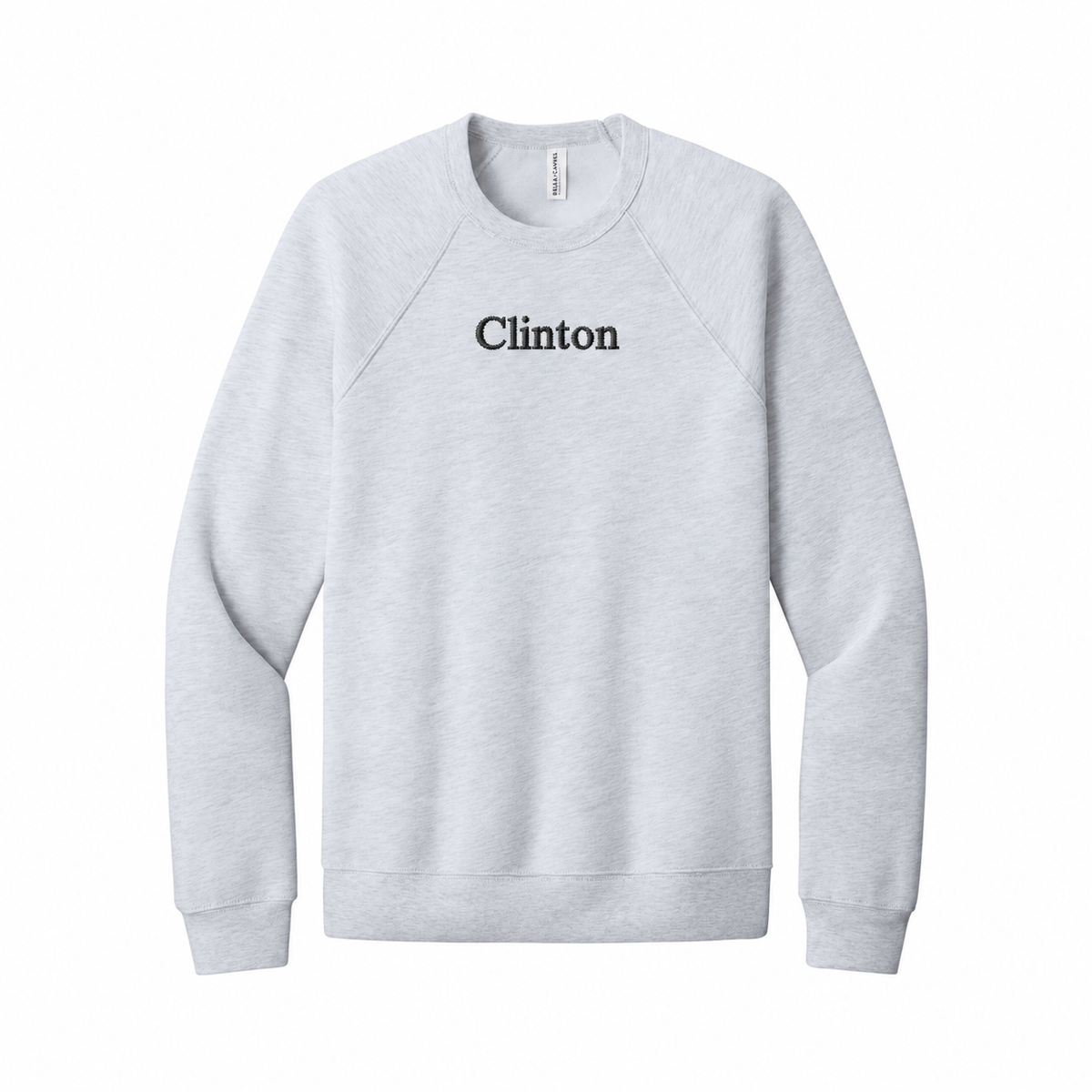 Clinton Bella Canvas Embroidered Sweatshirt