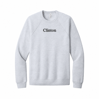 Clinton Bella Canvas Embroidered Sweatshirt