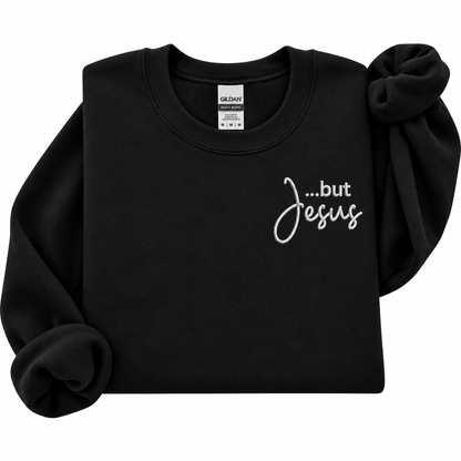 But JESUS embroidered sweatshirt