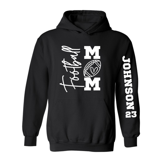 Football Mom Hoodie  with Custom Name