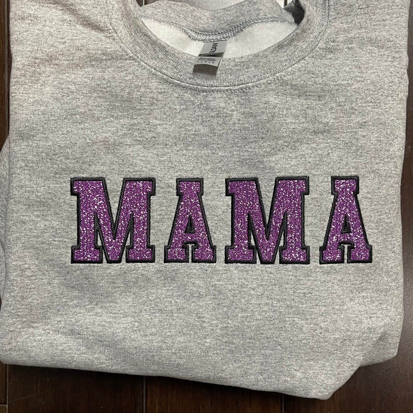 Mama Glitter Embroidered Sweatshirt – Shirtz Ink