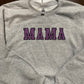 Mama Glitter Embroidered Sweatshirt