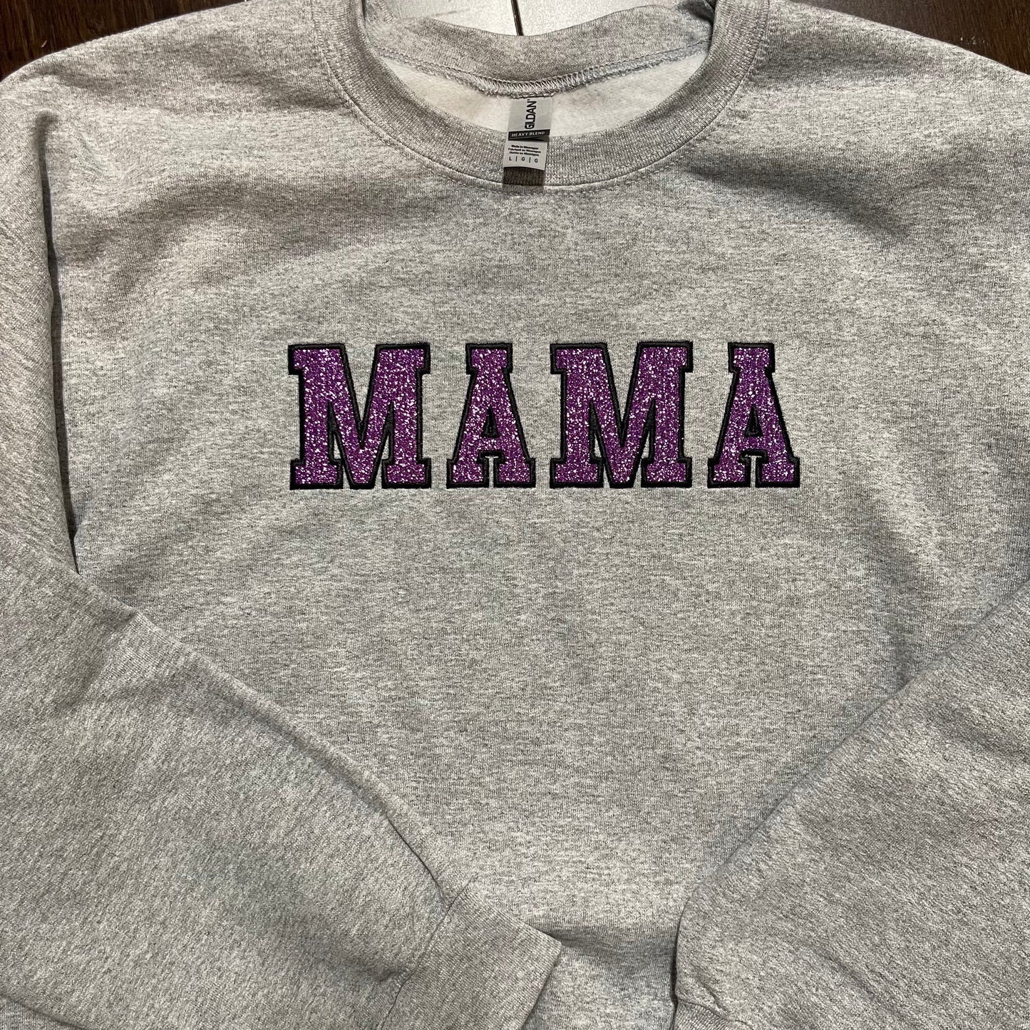Mama Glitter Embroidered Sweatshirt – Shirtz Ink