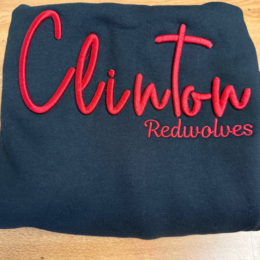 Clinton Redwolves Puff Sweatshirt