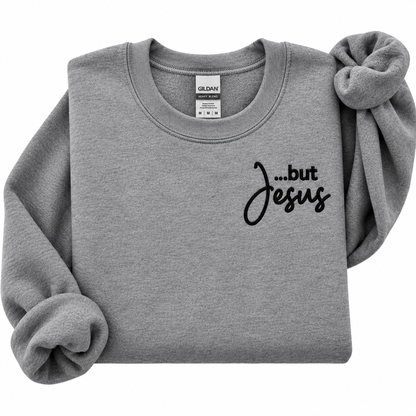 But JESUS embroidered sweatshirt