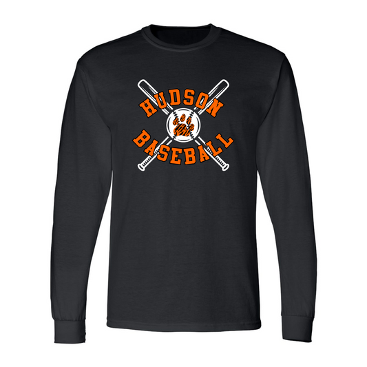 Hudson Tigers Baseball Long Sleeve Shirt