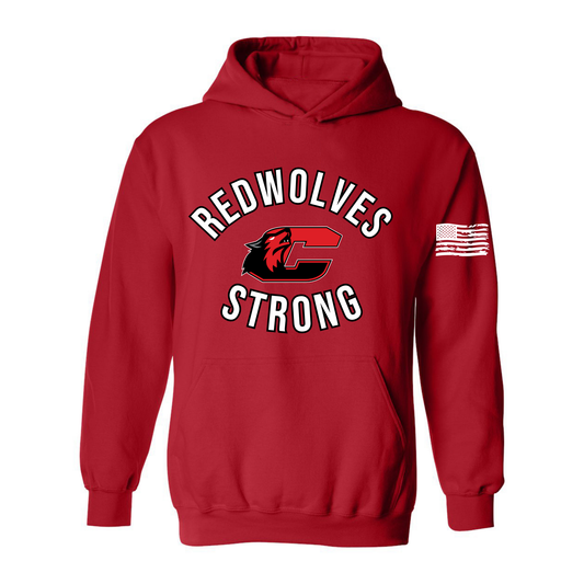 Clinton Redwolves Strong Hoodie
