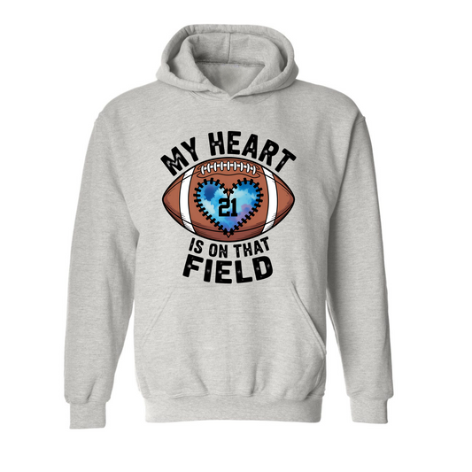 My Heart is on that field  Hoodie